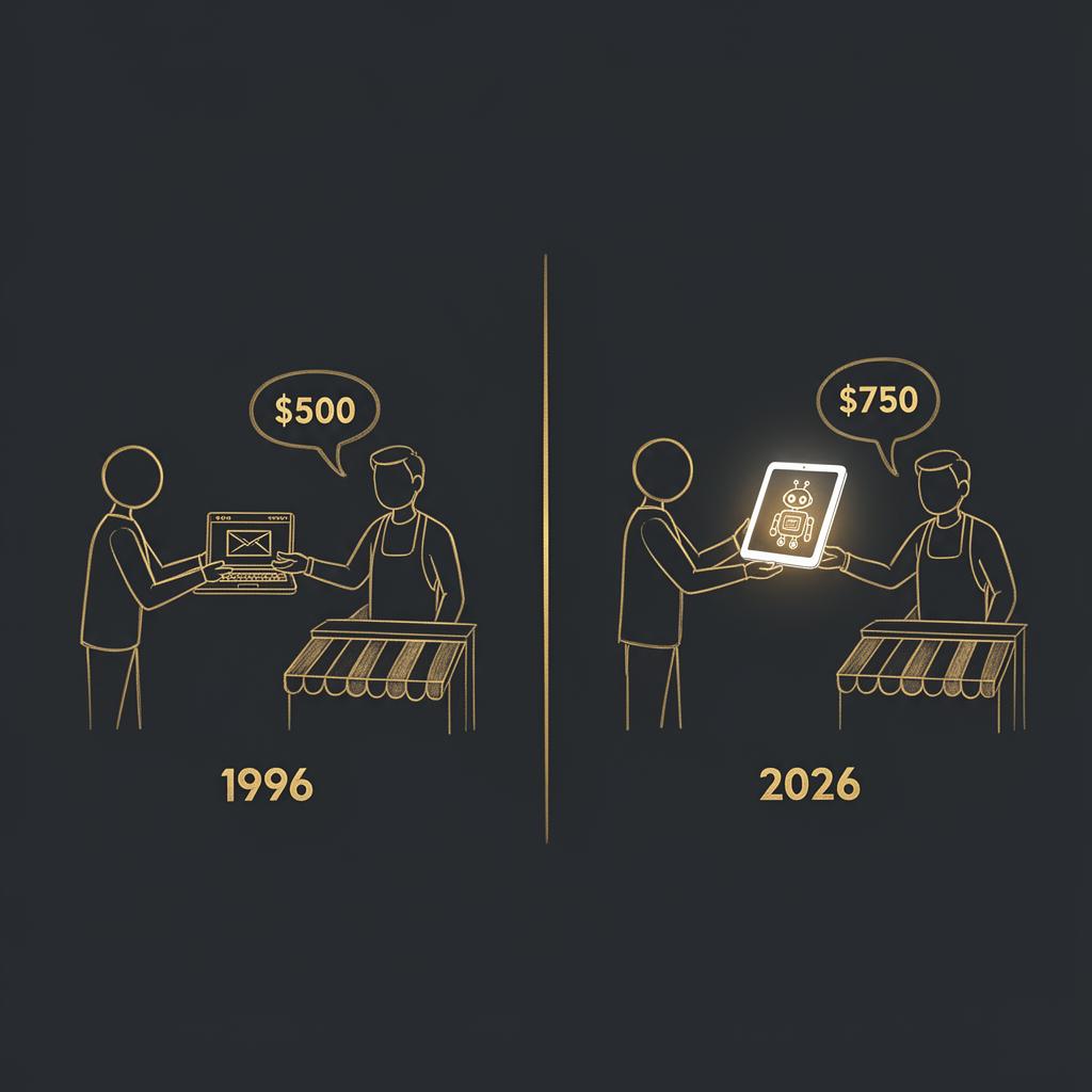 1996 selling websites vs 2026 selling AI apps to local businesses
